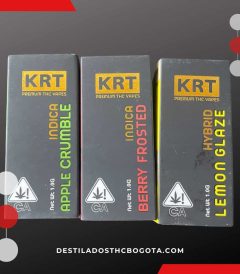 Destilados: KRT Premium THC Vapes. Domicilio gratis en Bogotá.